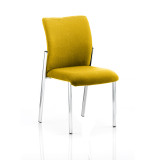 Academy Bespoke Colour Fabric Back With Bespoke Colour Seat Without Arms Senna Yellow