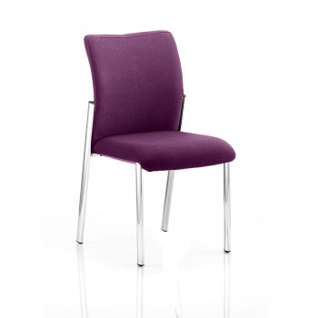 Academy Bespoke Colour Fabric Back With Bespoke Colour Seat Without Arms Tansy Purple