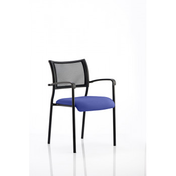 Brunswick Bespoke Colour Seat Black Frame Stevia Blue