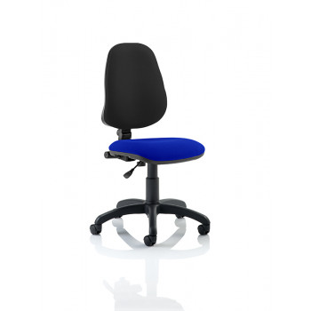Eclipse I Lever Task Operator Chair Bespoke Colour Seat Stevia Blue