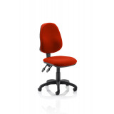 Eclipse Ii Lever Task Operator Chair Bespoke Colour Tabasco Red