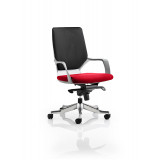 Xenon Executive White Shell Medium Back Bespoke Colour Seat Bergamot Cherry