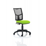 Eclipse Ii Lever Task Operator Chair Mesh Back With Bespoke Colour Seat In Myrrh Green