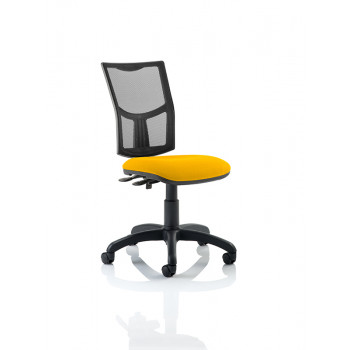 Eclipse Ii Lever Task Operator Chair Mesh Back With Bespoke Colour Seat In Senna Yellow