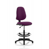 Eclipse I Lever Task Operator Chair Tansy Purple Fully Bespoke Colour With Hi Rise  Draughtsman Kit