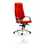 Xenon Executive Black Shell High Back With Headrest Fully Bespoke Colour Tabasco Red