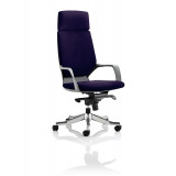 Xenon Executive Black Shell High Back With Headrest Fully Bespoke Colour Tansy Purple