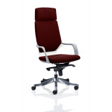 Xenon Executive White Shell High Back With Headrest Fully Bespoke Colour Ginseng Chilli