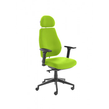 Chiro Plus Lite With Headrest Fully Upholstered Myrrh Green