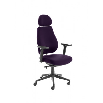 Chiro Plus Lite With Headrest Fully Upholstered Tansy Purple