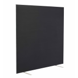 1600w X 1600h Upholstered Floor Standing Screen Straight - Black