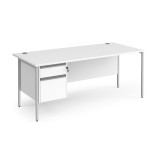 Contract 25 H-frame Straight Desk 2d Ped