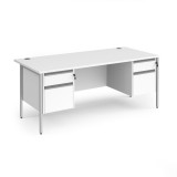 Contract 25 H-frame Desk 2&2d Ped