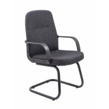 Canasta Visitor Fabric Chair - Charcoal