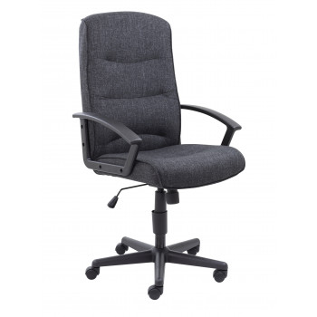 Canasta Ii Fabric Chair - Charcoal