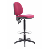 Concept Mid Back Chair With Fixed Draughting Kit - Claret