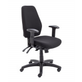 Call Centre Chair Without Seat Slide - Black