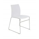 Adapt Skid Chair - White