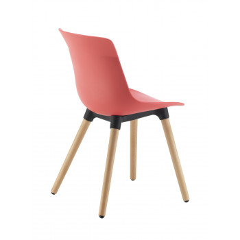 Chester Wooden 4 Leg  - Coral