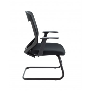 Vogue Medium Back Cantilever Chair - Black