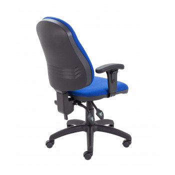 Calypso Ii High Back Chair With Adjustable Arms - Royal Blue