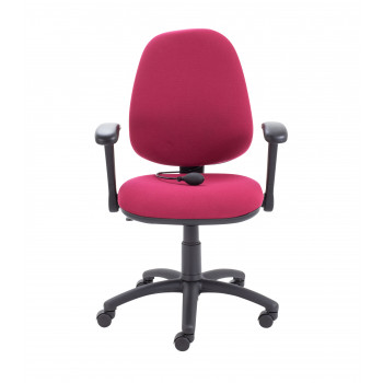 Calypso Ergo Chair With Folding Arms - Claret