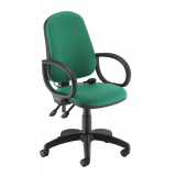 Calypso Ergo Chair With Fixed Arms - Green