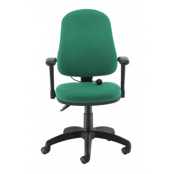 Calypso Ergo Chair With Folding Arms - Green