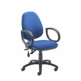 Calypso Ergo Chair With Fixed Arms - Royal Blue