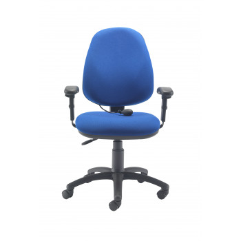 Calypso Ergo Chair With T Adjustable Arms - Royal Blue