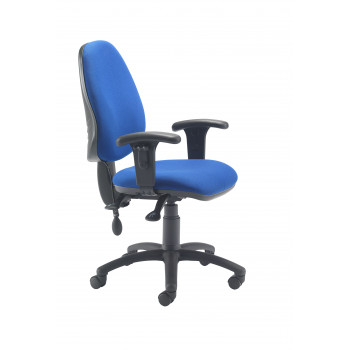 Calypso Ergo Chair With T Adjustable Arms - Royal Blue