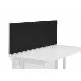 1200 Straight Upholstered Desktop Screen - Black