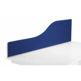 1200 Wave Upholstered Desktop Screen - Royal Blue