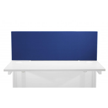 1400 Straight Upholstered Desktop Screen - Royal Blue