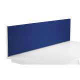 1600 Straight Upholstered Desktop Screen - Royal Blue