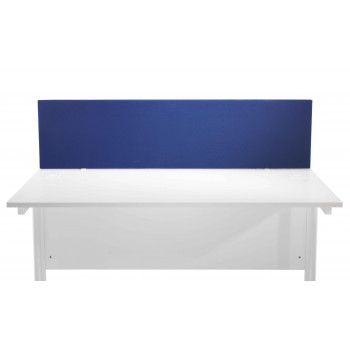 1800 Straight Upholstered Desktop Screen - Royal Blue