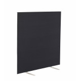 1200w X 1200h Upholstered Floor Standing Screen Straight - Black