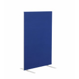 1200w X 1600h Upholstered Floor Standing Screen Straight - Royal Blue