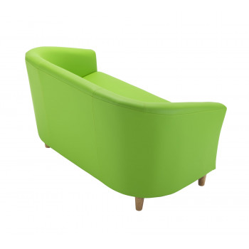 Tub Sofa With Wooden Feet - Lime