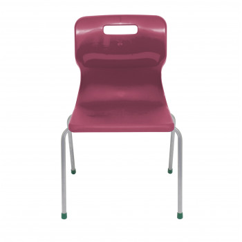 Titan 4 Leg Chair Size 5 - 430mm Seat Height - Burgundy