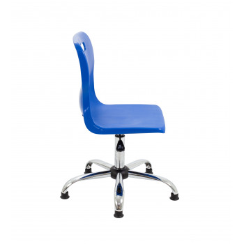 Titan Swivel Senior Chair - 435-525mm Seat Height - Blue With Glides