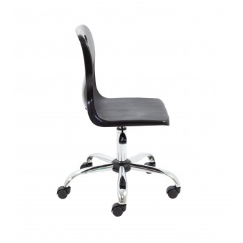 Titan Swivel Senior Chair - 435-525mm Seat Height - Black With Castors