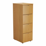 4 Drawer Filing Cabinet - Oak