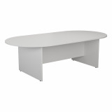 2400 D-end Meeting Table - White