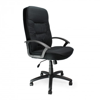 Coniston- High Back Fabric Executive Armchair - Black