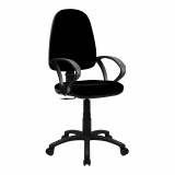 Java-100-High Back Operator Chair With Arms - Black
