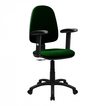 Java-100-High Back Operator Chair With Height Adjustable Arms - Green