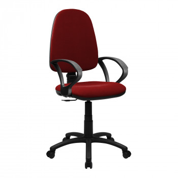 Java-100-High Back Operator Chair With Arms - Red