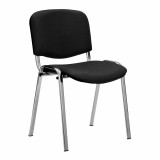 Iso- Chrome Framed Stackable Conference/Meeting Chair - Black - Minimum Order Quantity-10