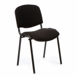 Iso- Black Framed Stackable Conference/Meeting Chair - Black - Minimum Order Quantity-10